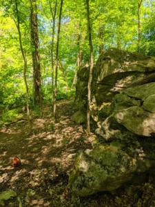 river cliff hiking trail